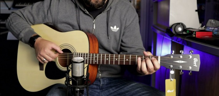 Playing guitar image